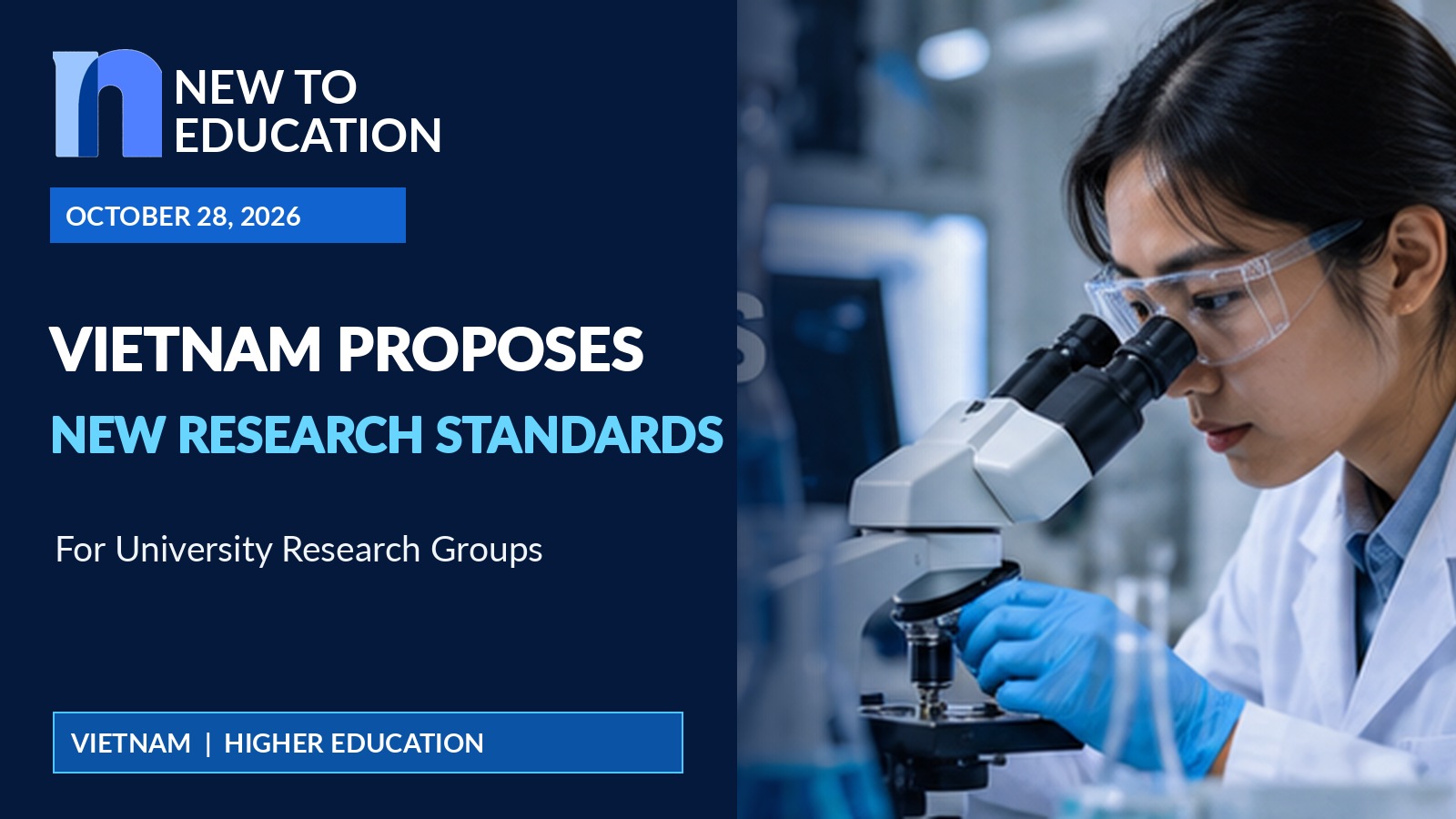 Vietnam Proposes New Standards for Strong University Research Groups in October 28 Draft Regulation