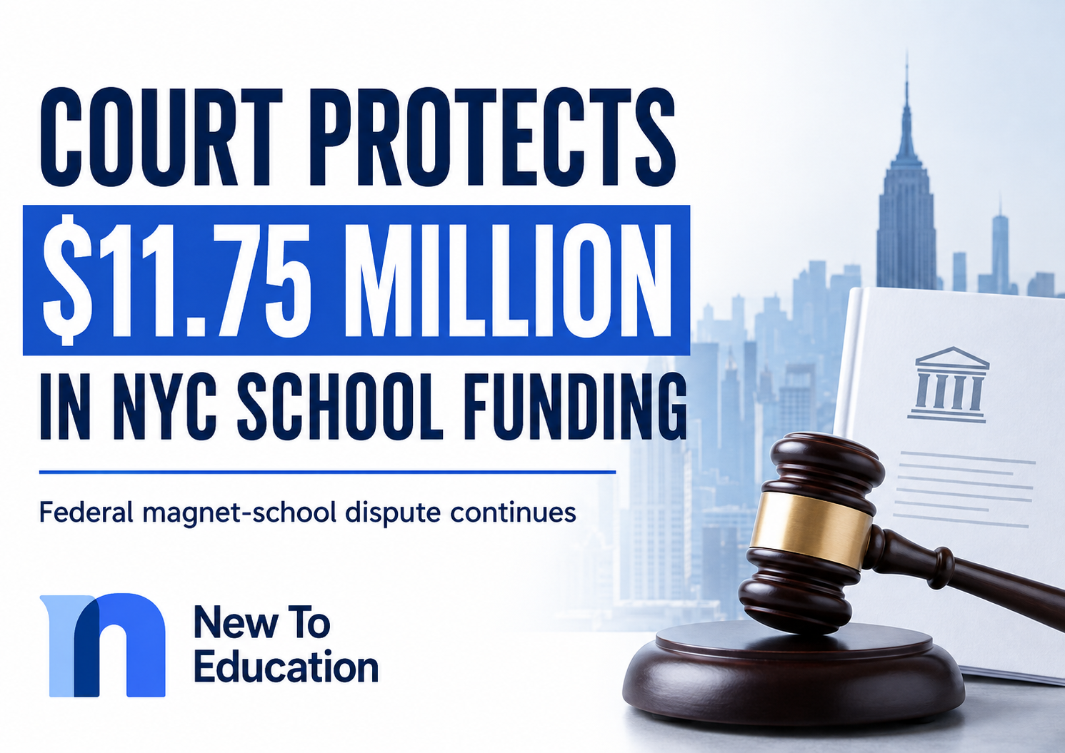NYC Schools Win Emergency Order Protecting $11.75 Million in Federal Magnet-School Funding