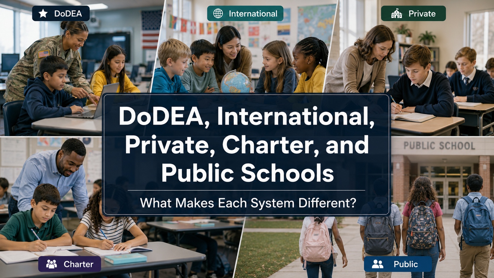 DoDEA, International, Private, Charter, and Public Schools: What Makes Each System Different?