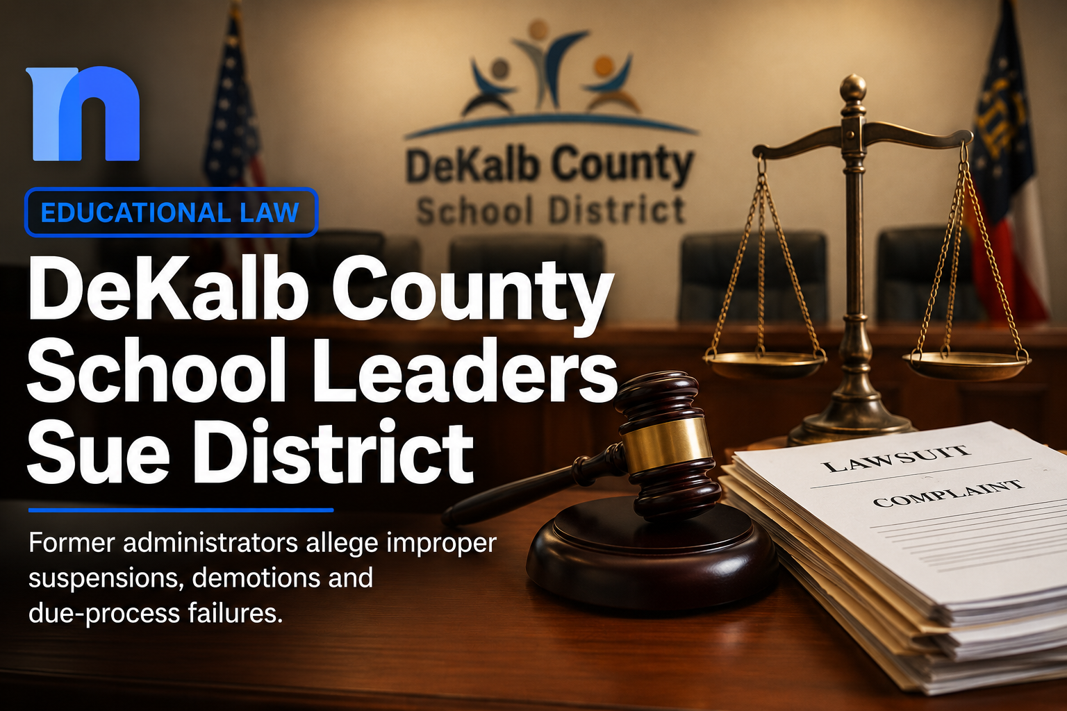 DeKalb County School Leaders Sue District, Alleging Improper Suspensions, Demotions and Due-Process Failures