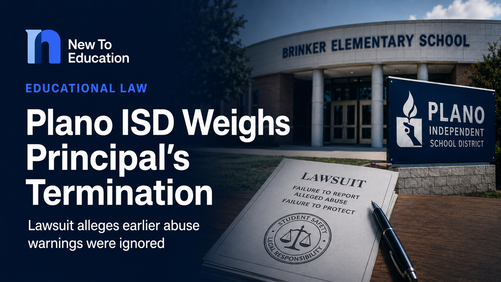 Plano ISD Board Weighs Principal’s Termination After Lawsuit Alleges Child-Abuse Warnings Were Ignored