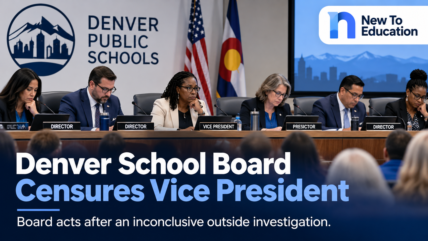 Denver School Board Censures Vice President After Inconclusive Investigation Into Alleged Antisemitic Language