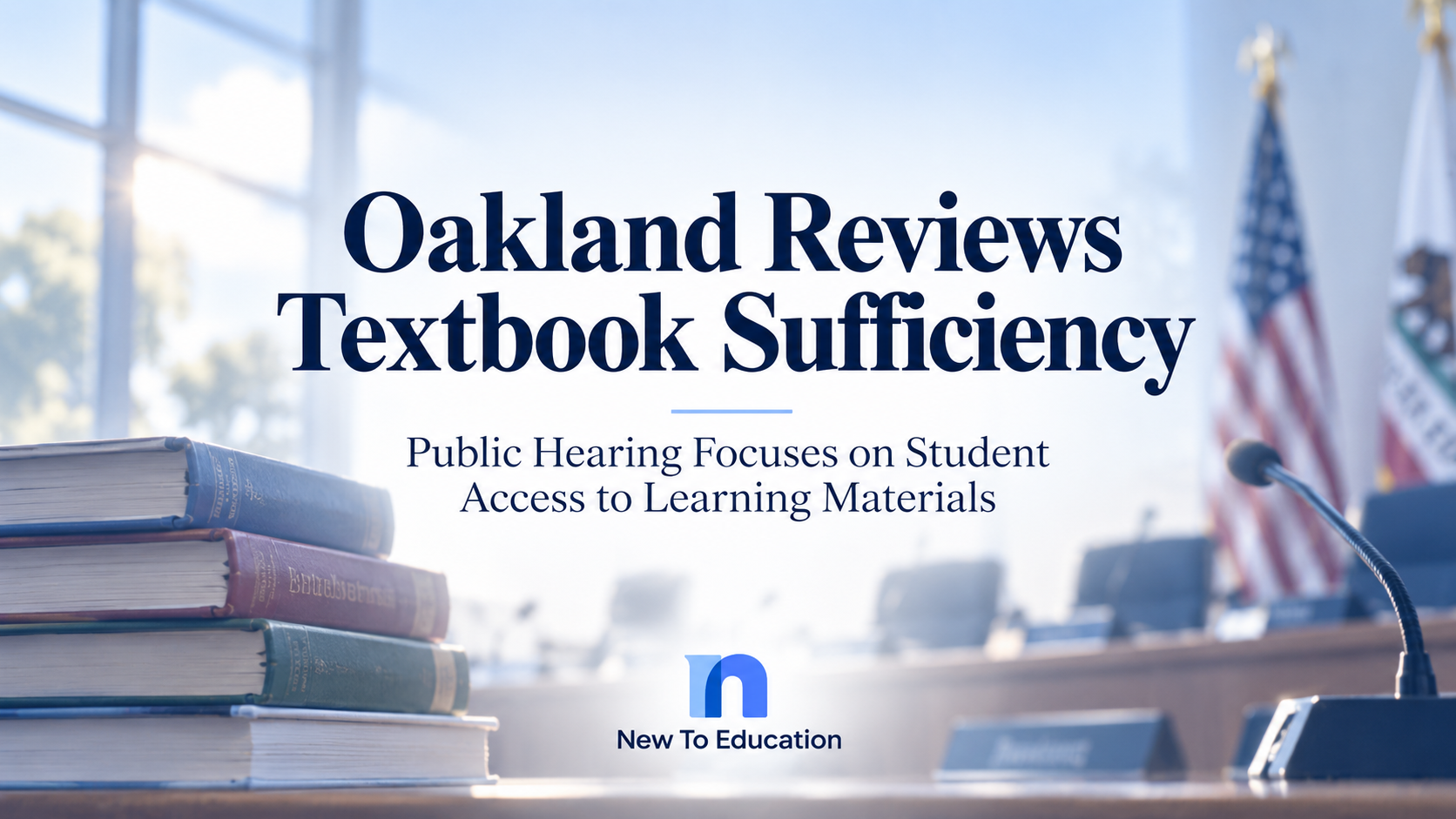 Oakland Unified Holds Public Hearing on Textbook and Instructional-Material Sufficiency