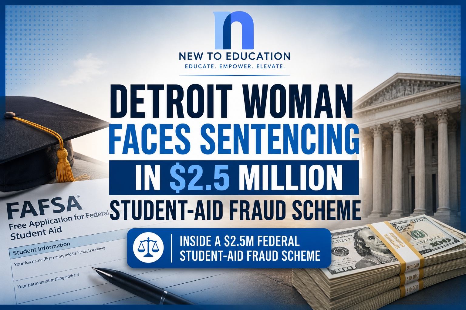Detroit Woman Awaits Sentencing in $2.5 Million Federal Student-Aid Fraud Case