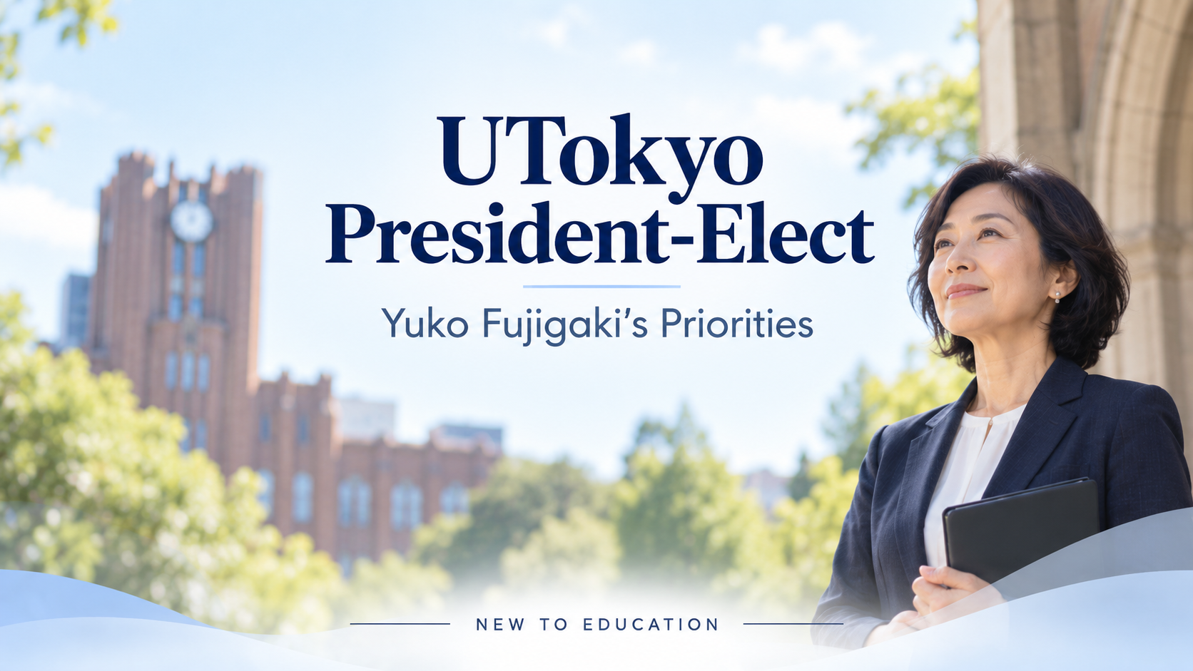 University of Tokyo President-Elect Yuko Fujigaki Sets Priorities for Trust, Finance, and Interdisciplinary Education