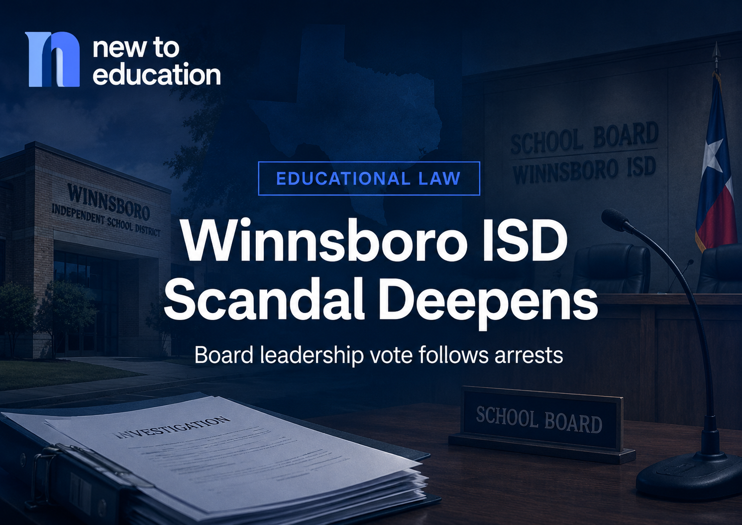 Winnsboro ISD Scandal Deepens as Board Prepares to Reorganize Leadership