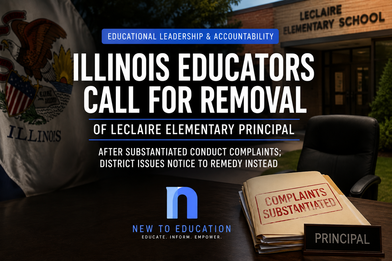 Illinois Educators Call for Leclaire Elementary Principal’s Removal After Substantiated Conduct Complaints