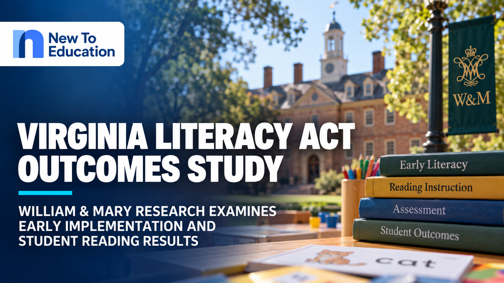 William & Mary Launches $978,904 Study of Virginia Literacy Act Student Outcomes
