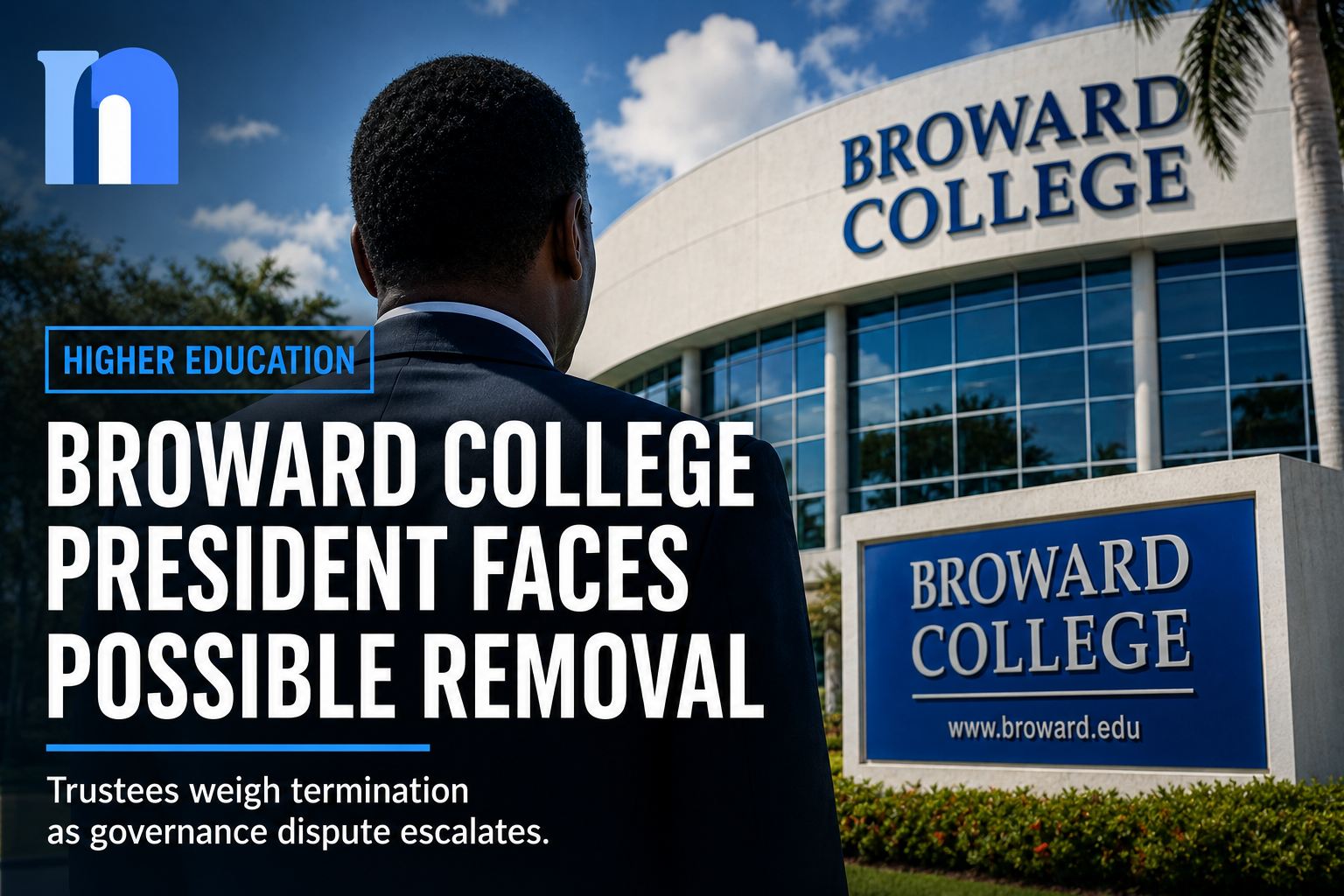 Broward College President Faces Possible Removal as Governance Dispute Escalates