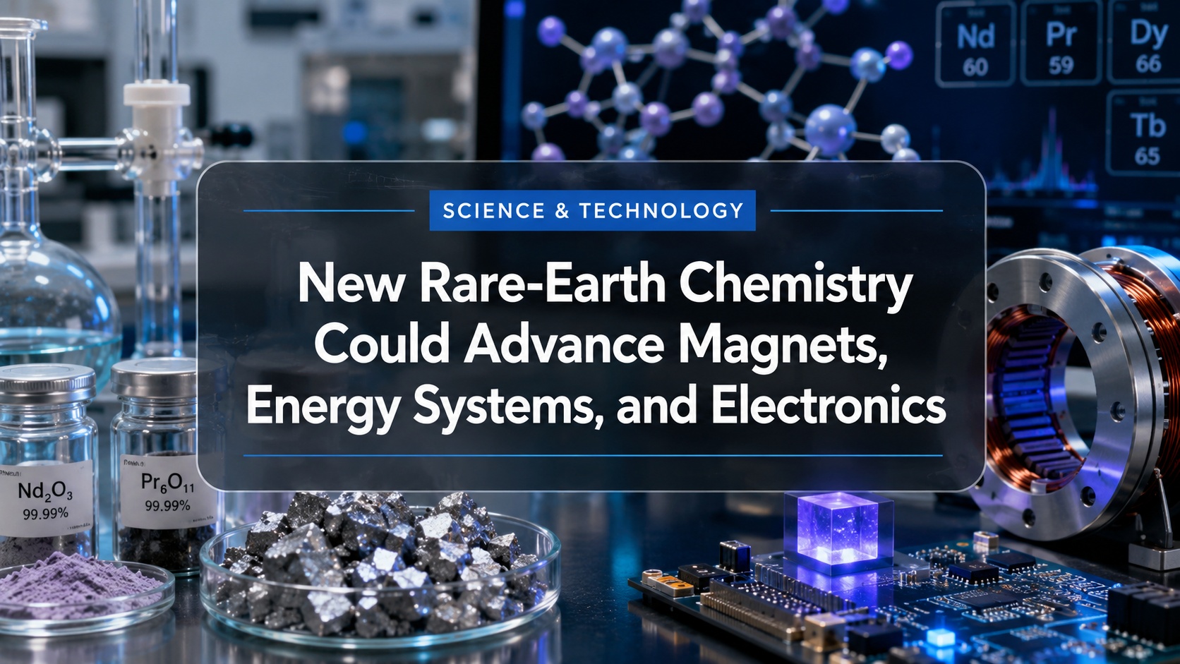 New Rare-Earth Chemistry Could Advance Magnets, Energy Systems, and Electronics