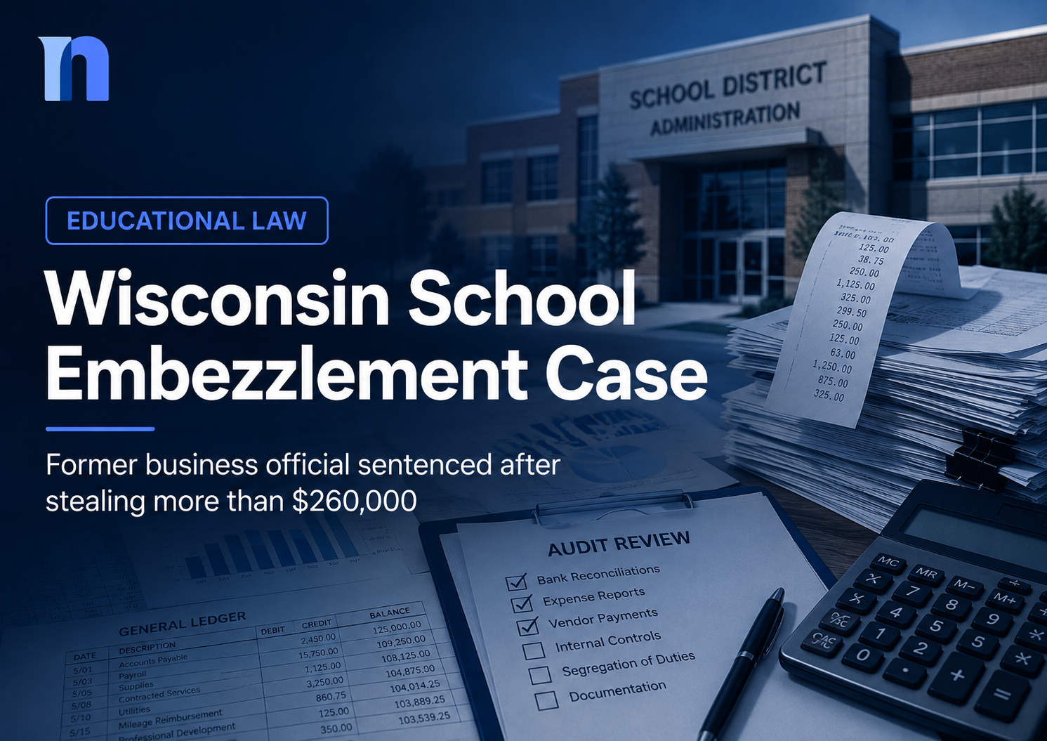Former Wisconsin School Business Official Sentenced to Prison After Embezzling More Than $260,000