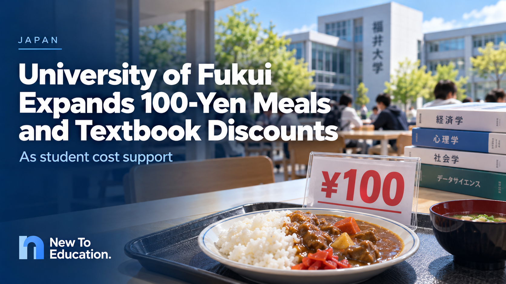 University of Fukui Expands 100-Yen Meals and Textbook Discounts as Student Cost Support