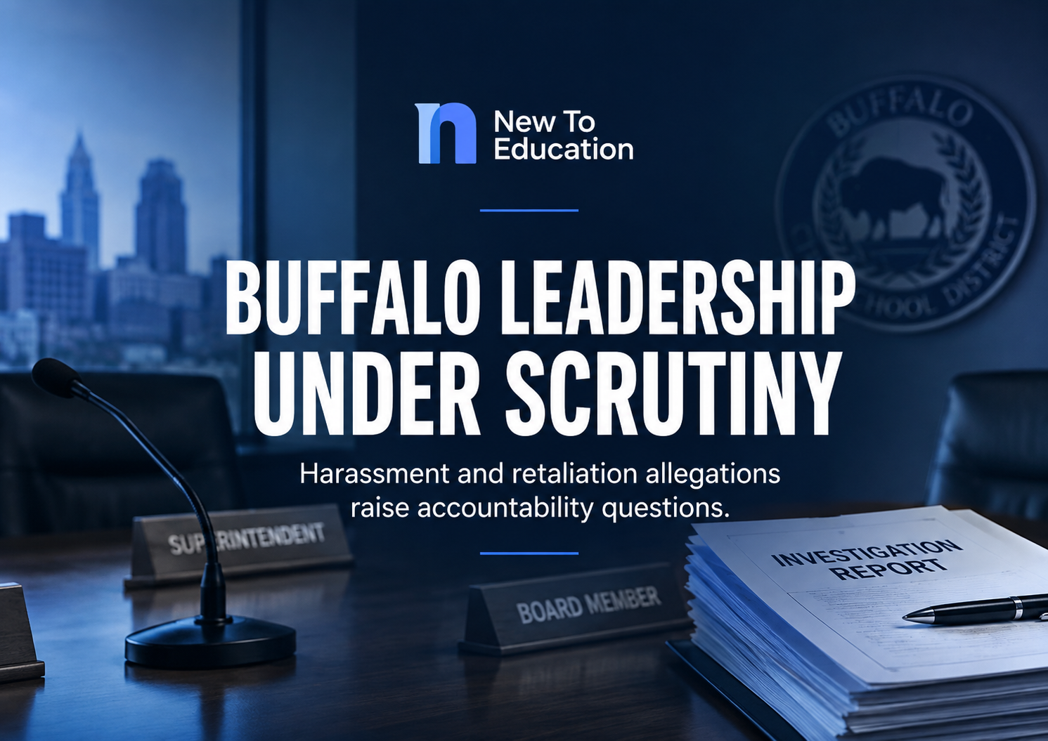 Former Buffalo Superintendent and Board Member Accused of Harassment and Retaliation
