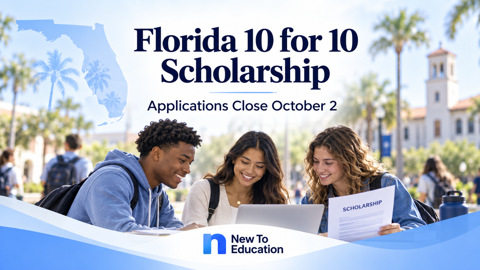 Florida 10 for 10 Scholarship Applications Close October 2 at Participating Public Universities