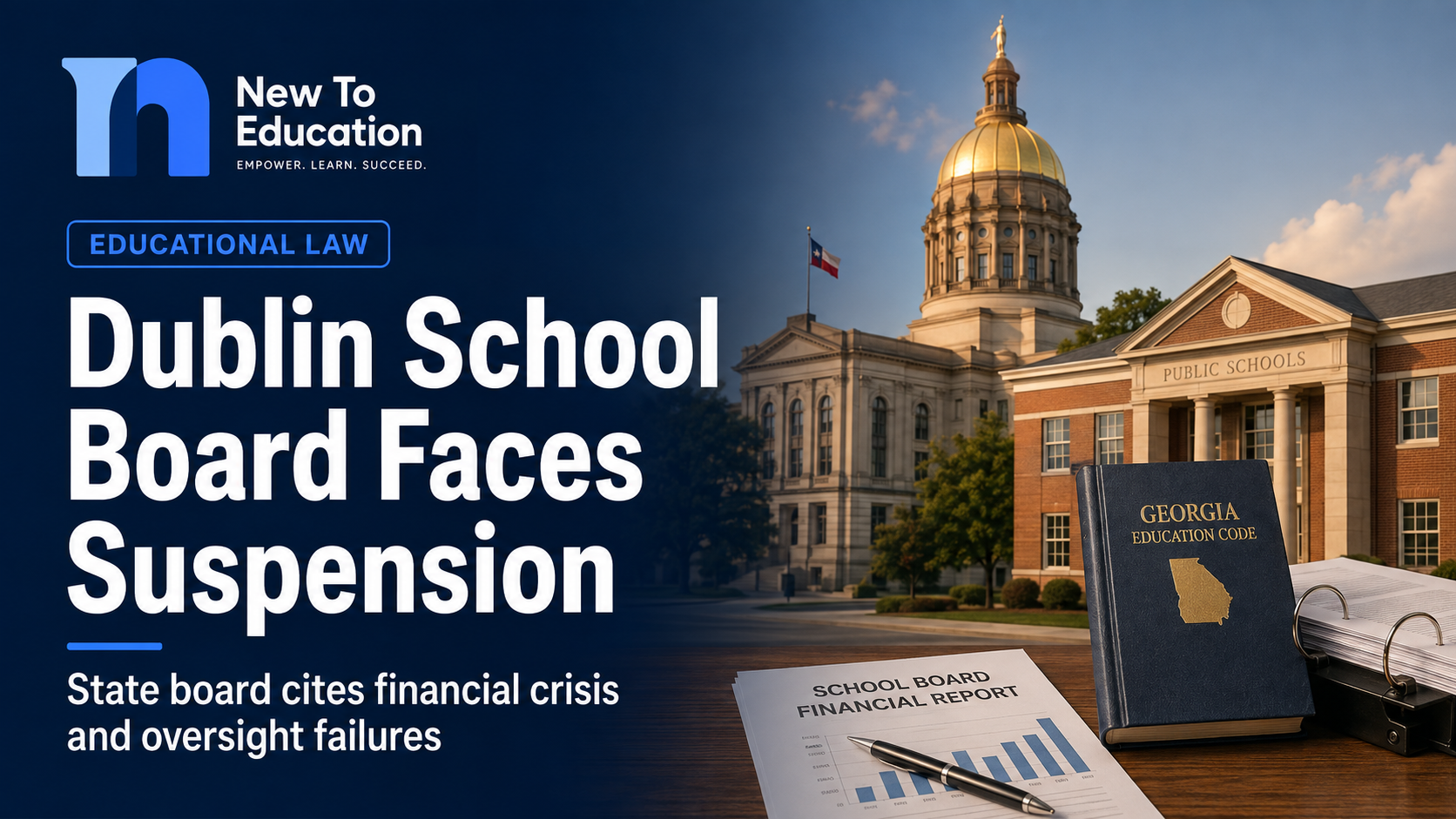 Georgia State Board Recommends Suspending Entire Dublin School Board After Financial Crisis