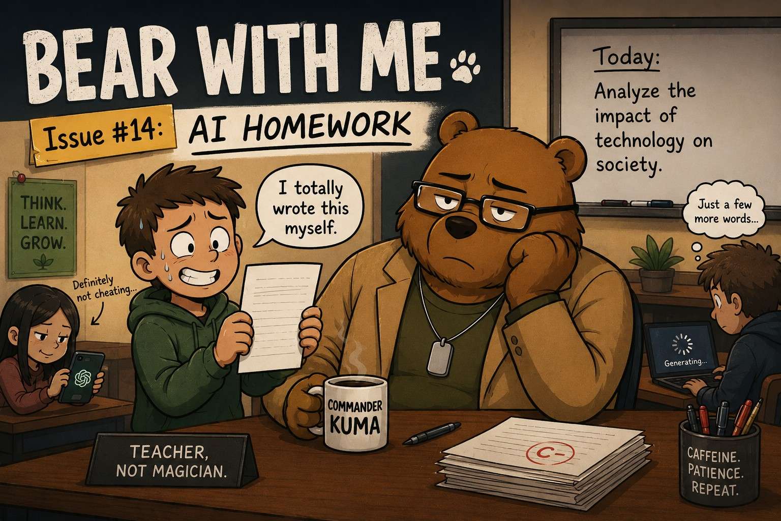 Bear With Me Issue 17 A.I. Homework