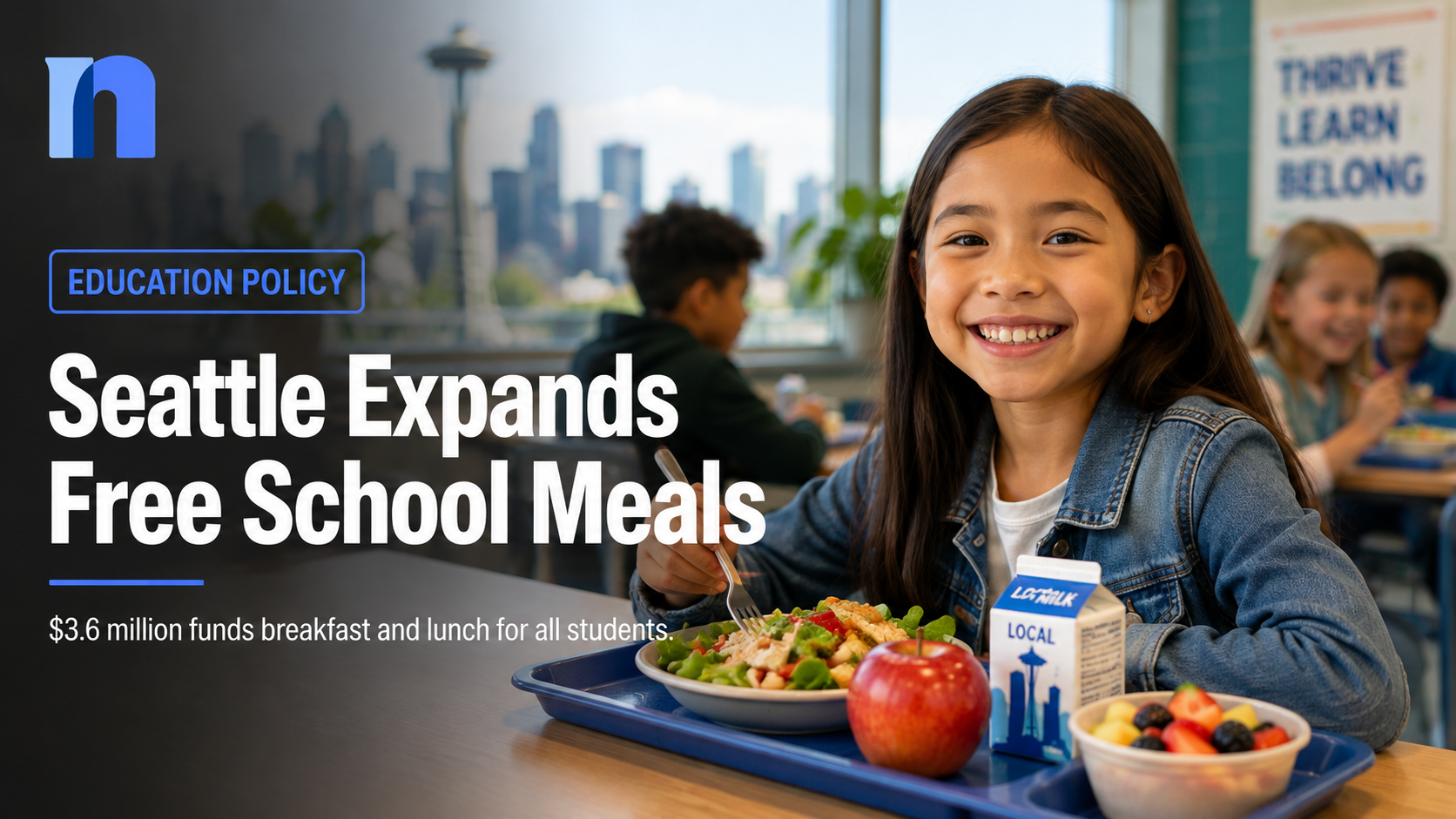 Seattle Approves $3.6 Million to Provide Free Breakfast and Lunch to Every Public-School Student