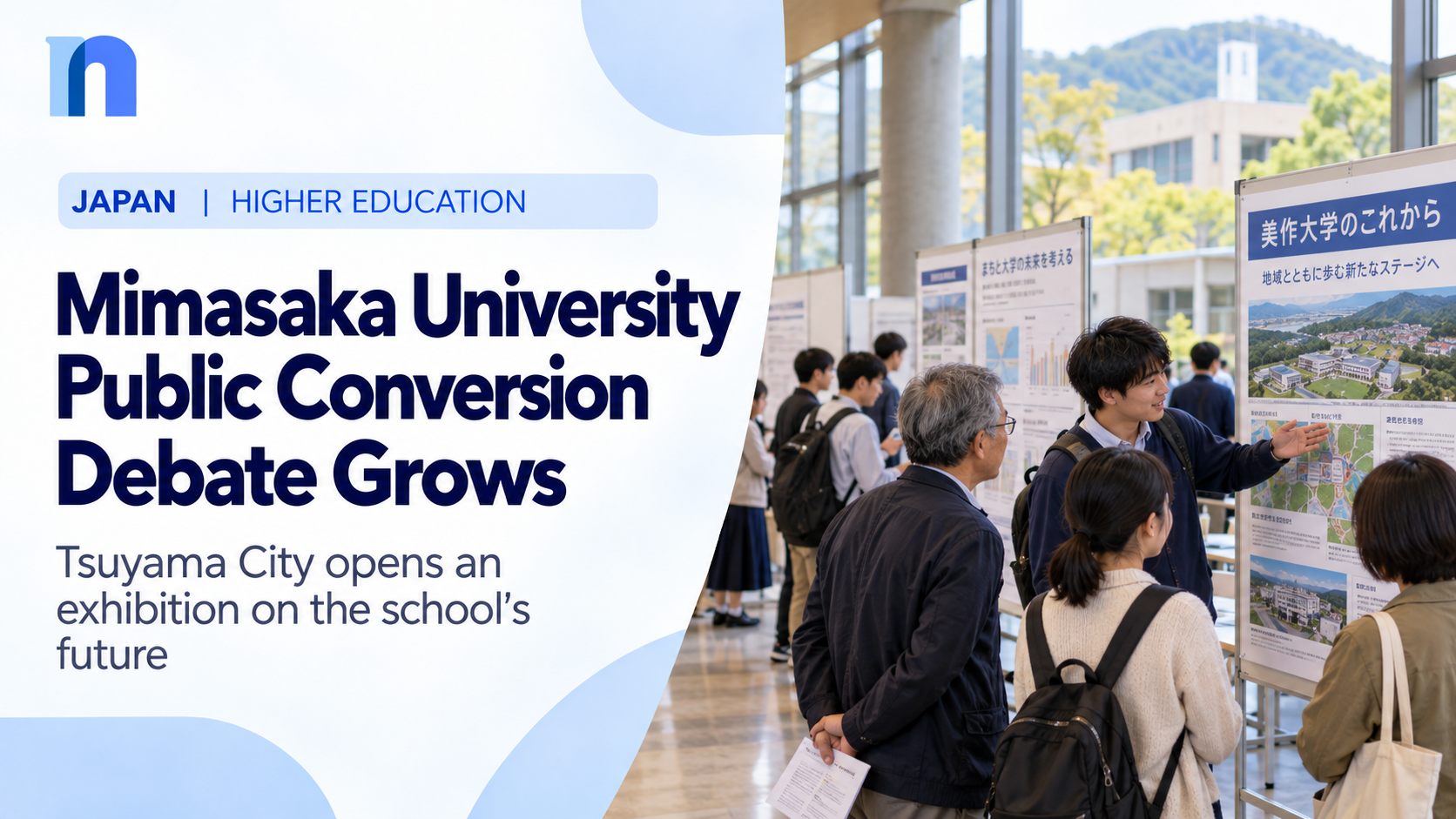 Mimasaka University Public Conversion Proposal: Tsuyama City Opens October 11 Information Exhibition