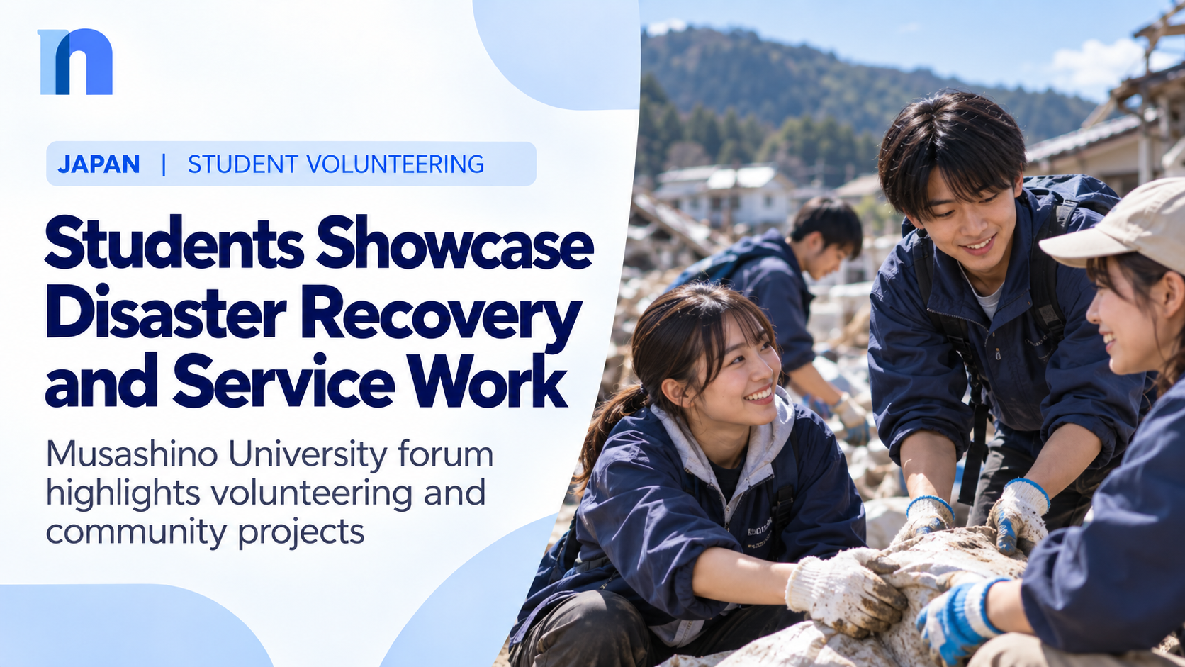 Musashino University Students Highlight Disaster Recovery and Community Volunteering at October 11 Forum