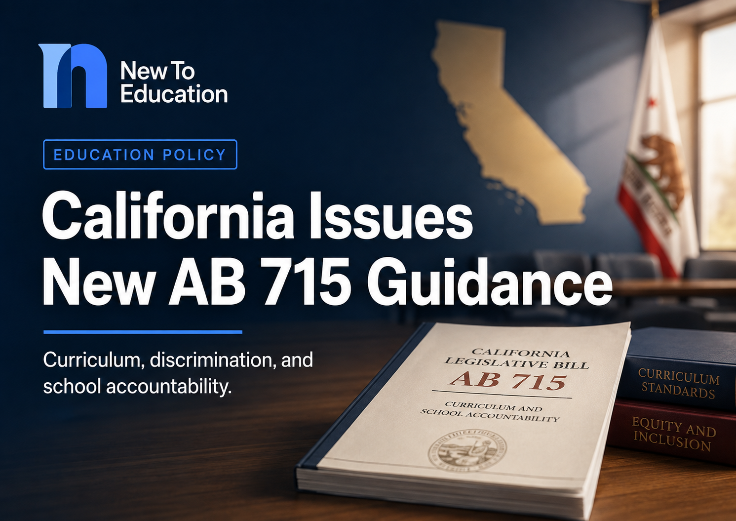 California Issues New AB 715 Guidance on Curriculum, Discrimination, and School Accountability