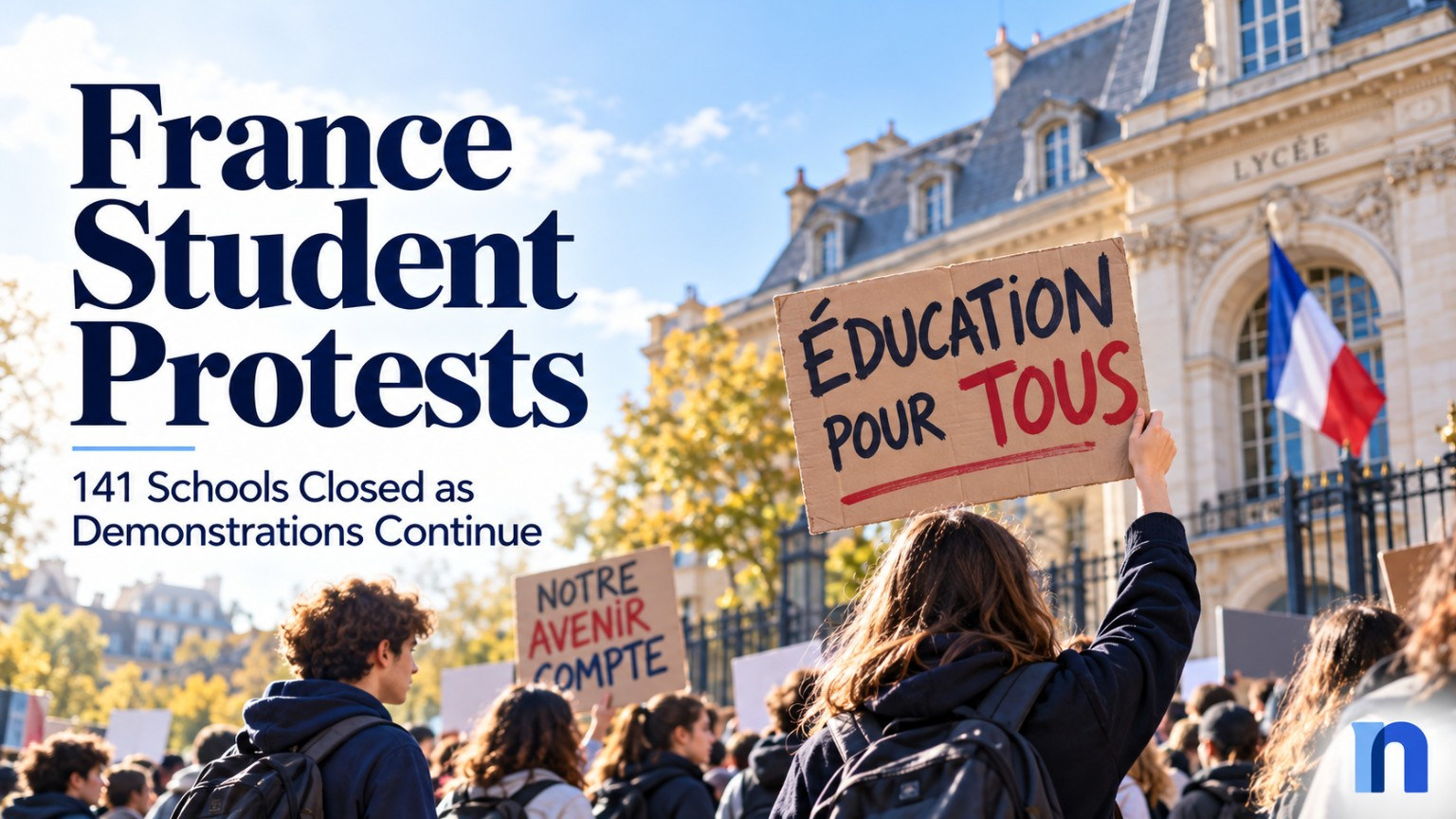 France's Student Protests Enter New Phase as 141 Schools Remain Closed and Government Faces Pressure