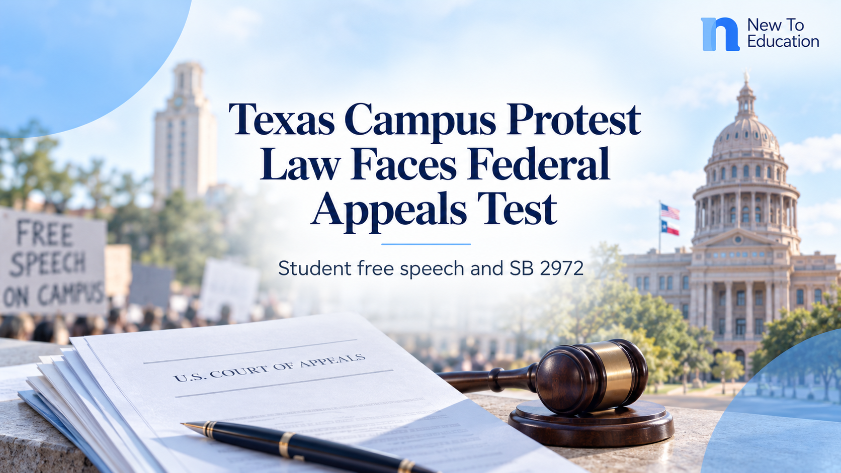 Texas Campus Protest Law Faces Federal Appeals Court Test Over Student Free Speech