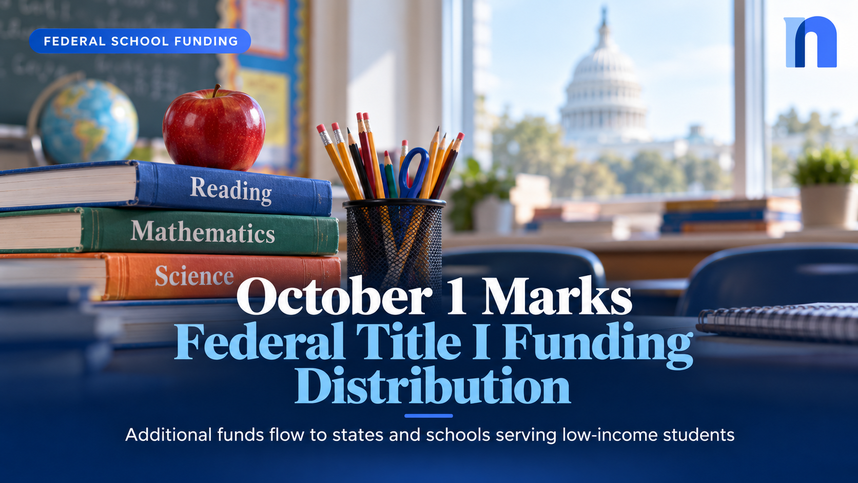 October 1 Marks Federal Title I Funding Distribution for Schools Serving Low-Income Students