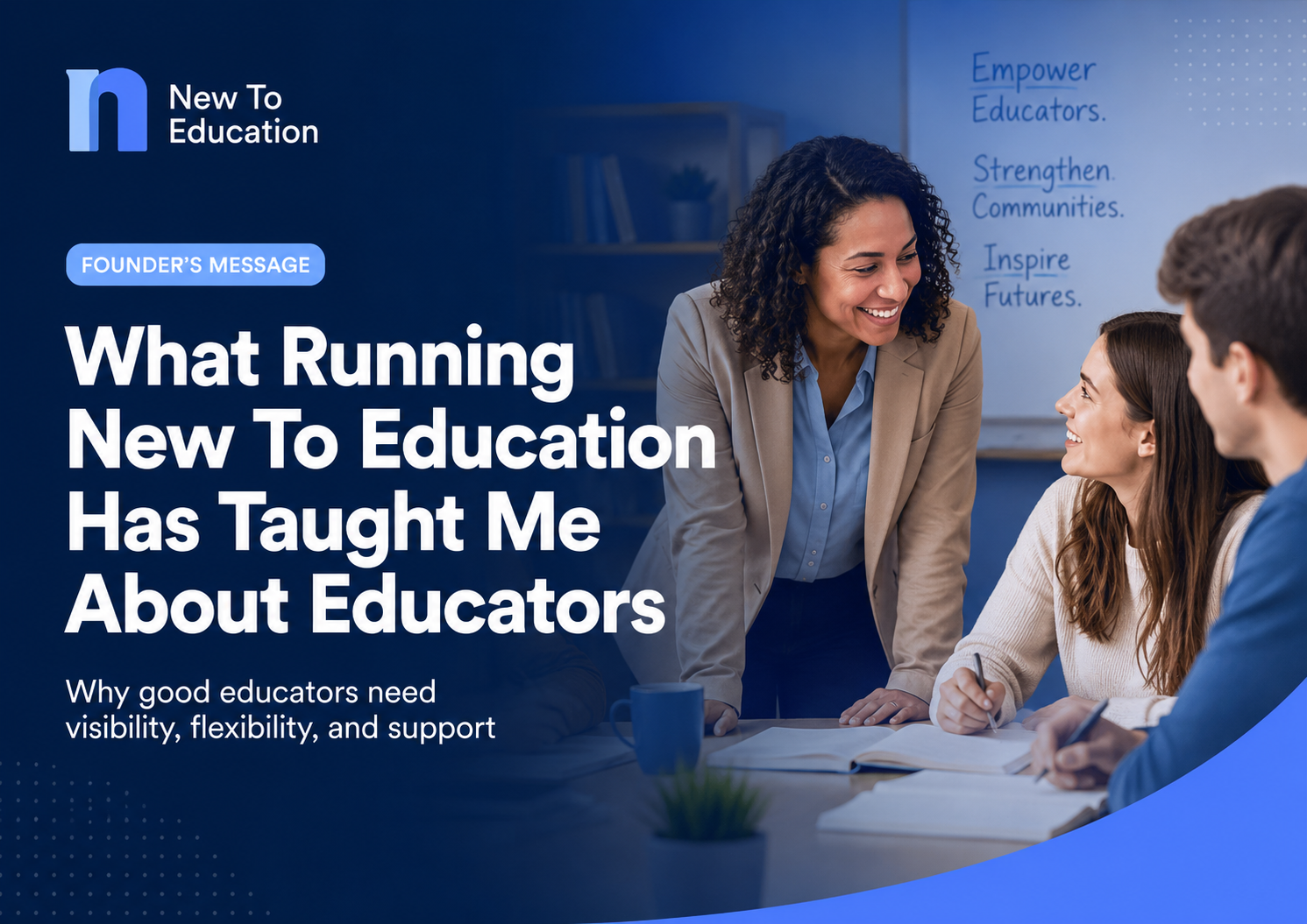 What Running New To Education Has Taught Me About Educators