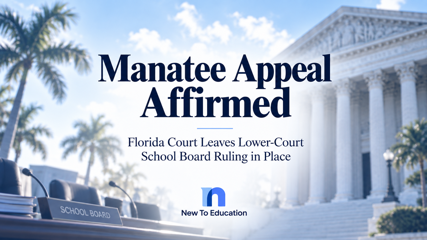 Florida Appeals Court Affirms Ruling in Kinnan Dispute With Manatee County School Board