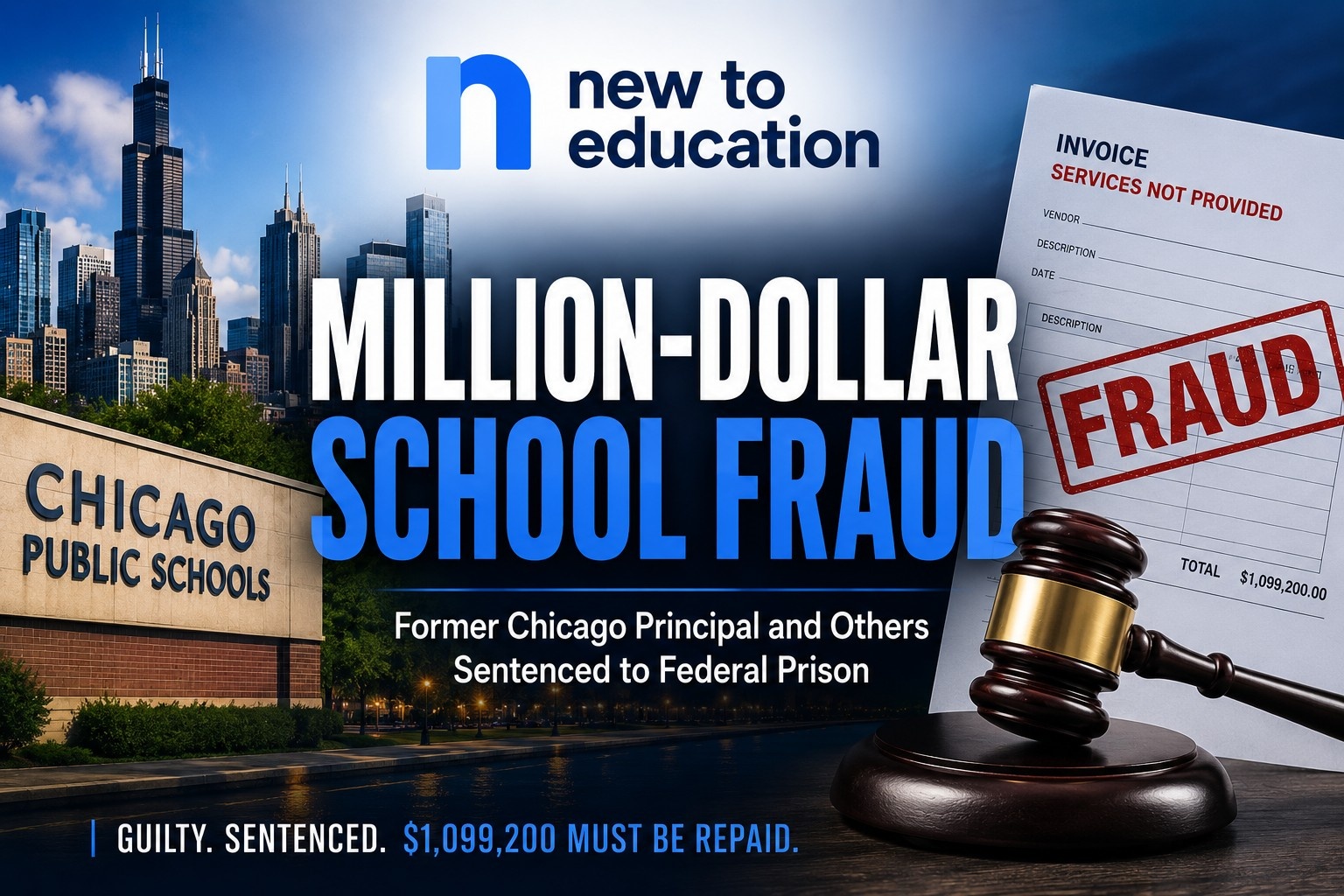 Former Chicago Principal Sentenced in Million-Dollar School Procurement Fraud Scheme