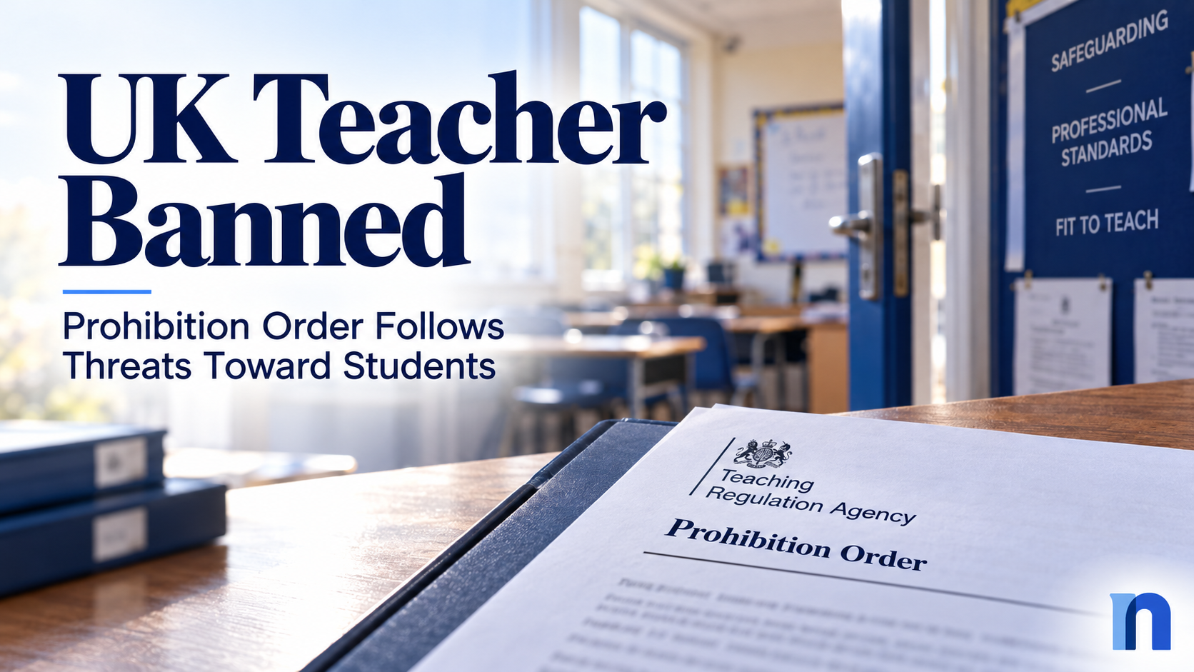 UK Teacher Banned After Threatening Students and Punching Wall During School Confrontation