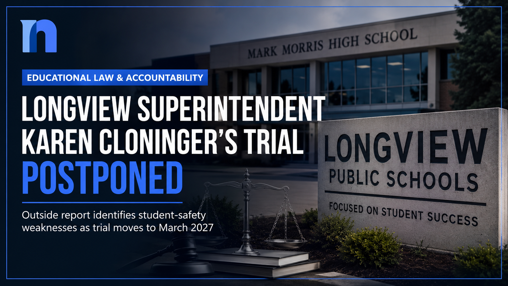 Longview Superintendent Karen Cloninger’s Trial Postponed as Outside Report Identifies Student-Safety Weaknesses